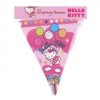 Гирлянда-вымпел "Hello Kitty", 360 см Гирлянда-вымпел "Hello Kitty", 360 см