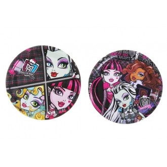 Набор тарелок Monster High, 18 см, 10 штук (под заказ) Набор тарелок Monster High, 18 см, 10 штук (под заказ)