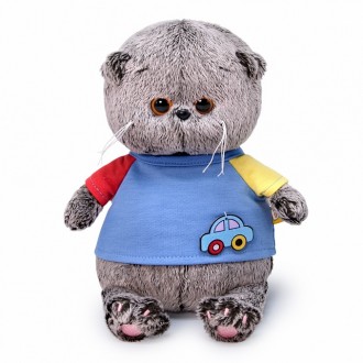 Басик  Baby в футболке с машинкой (20 cм)