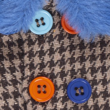 Пальто BudiBasa для Басика 25 см с разноцветными пуговицами