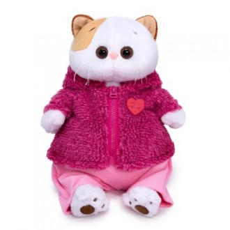 Кошечка Ли-Ли в теплом костюме с сердечком (27 см)