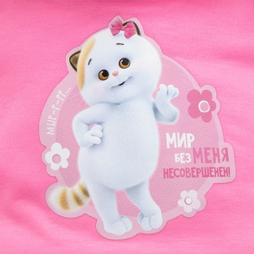 Кошечка Ли-Ли в футболке с принтом "Мультсериал" (53 см)