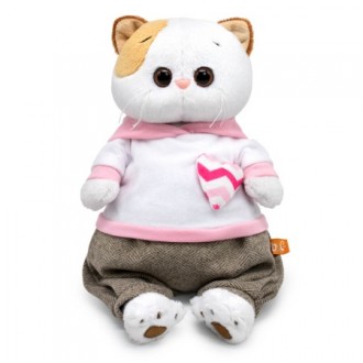 Кошечка Ли-Ли в худи с сердечком и штанах (24 см)