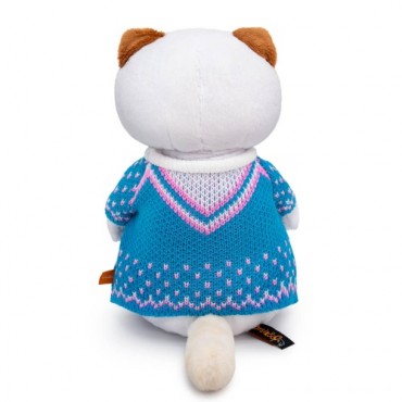 Кошечка Лили в бирюзовом свитере (24 см)