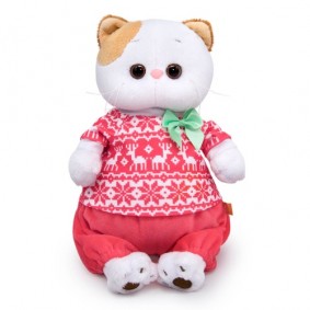 Кошечка Лили в зимней пижаме (24 см)