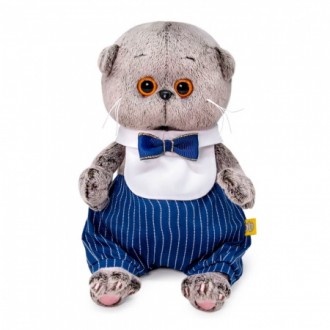 Басик Baby в манишке с бантом (20 cм)