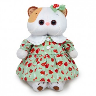 Кошечка Ли-Ли в платье с мухоморами (24 см)