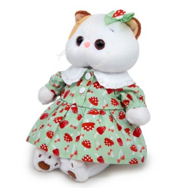 Кошечка Ли-Ли в платье с мухоморами (24 см)