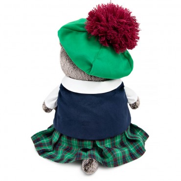 Кот Басик в шотландском костюме (25 см)