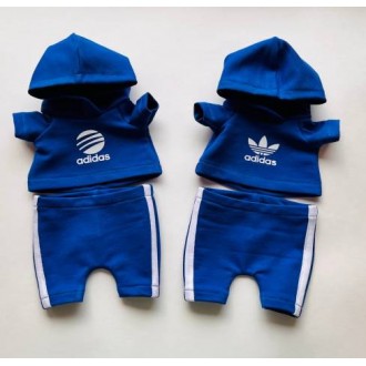 Костюм спортивный Adidas синий для Басика 19-20 см