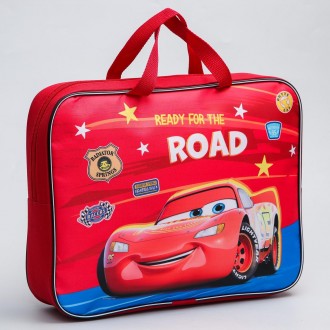 Папка с ручками текстильная А4, "Ready for the road", Тачки