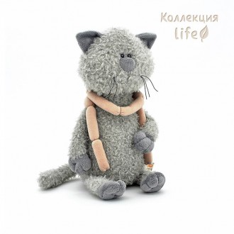 Мягкая игрушка в коробке "Кот Обормот с сосисками" 25 см 