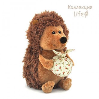 Игрушка мягкая Оранж Ежик Колюнчик с узелочком в коробке (15 см)