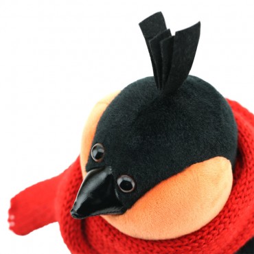 Игрушка мягкая Оранж Снегирь: Красный шарф