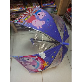 Зонт-купол детский "Пеппа" прозрачный